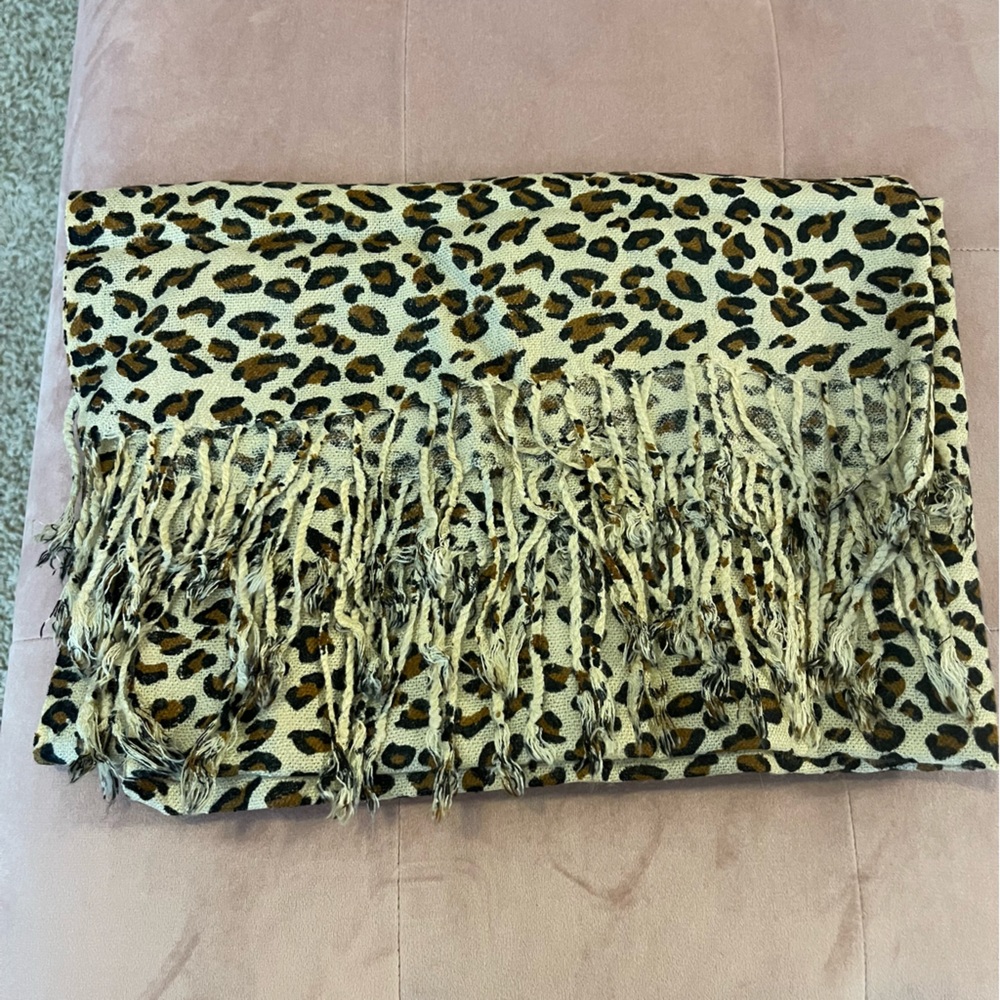 Leopard Pashmina Scarf Wrap